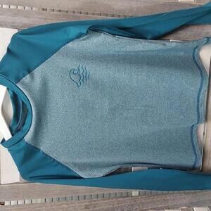 Boys' Wave Long Sleeve Rash Guard Swim Shirt | Art Class | M